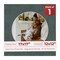 Dark Grey Suede Mat Board for 17x17 Frames - Circle Opening for 12x12 Photos